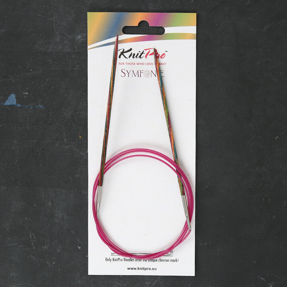 KnitPro Symfonie 2,5 mm 100 cm Ahşap Misinalı Şiş - 20363